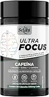 Ultra Focus Suplemento Alimentar com Cafeína 200 mg por Cápsula, Tirosina, Carnitina e Colina, Energia e Foco, 60 Cápsulas