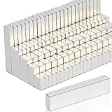 100Pcs Neodymium Bar Magnets, 6 Different Size Rare Earth Rectangle Magnet Metal for Muti-use, Small Bar Neodymium Magnet Mini Square Heavy Duty Magnets for Crafts, Fridge