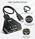 HDMI Verteiler HDMI Switch 4K, UHD HDR Automatische HDMI Splitter 3 in 1 Out, HDMI Switcher UnterstüTzt 4K/3D/HDR/Hd/1080P, Xbox, PS5/4/3, Blu-Ray, Fire TV Stick, HDTV und AppleTV