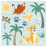 Sticker mural Lion King Joy in the Wild   Disney   Dimensions : 33 x 33 cm