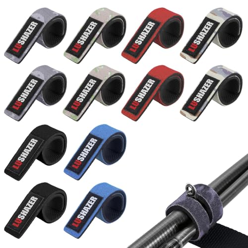 Pawfly 12 Pcs Fishing Rod Straps 6 Colors Hook and Loop Pole Straps Stretchy Neoprene Fishing Rods Ties Rod Wraps Pole Belts for Casting Rods Spinning