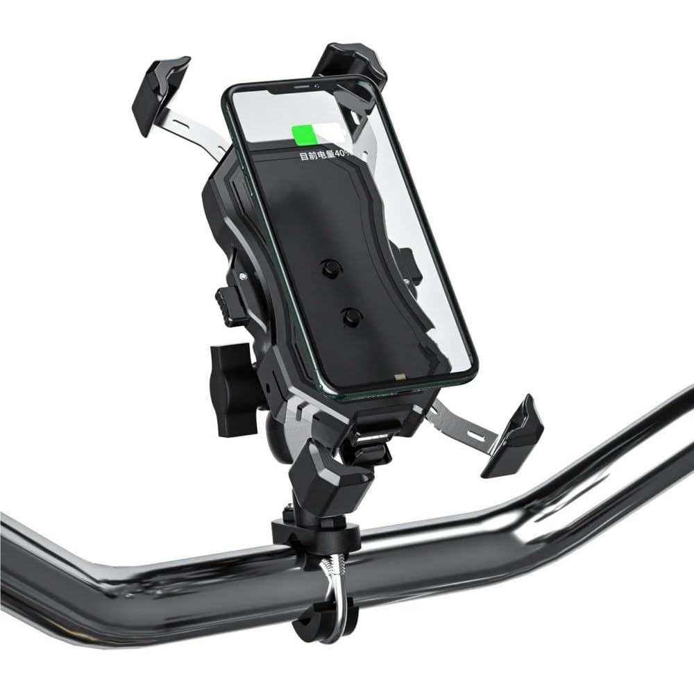 Support Téléphone Moto Chargeur sans Fil QC3.0 USB Navigation GPS De Guidon