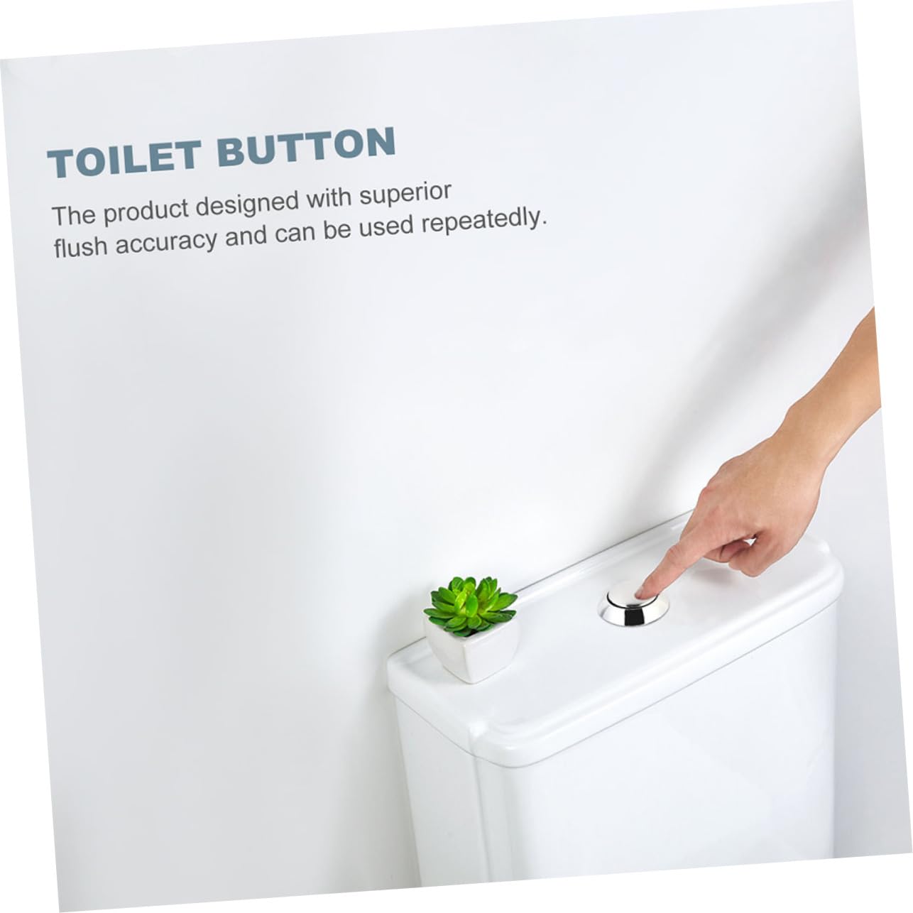 Veemoon 3 Set Pulsante Della Toilette Separare Toilette Pulsante Serbatoio Igienico Spingere Pulsanti Serbatoio Wc Servizi Igienici Pulsante Sciacquone Parti Addominali Argento 12 Pezzi*3