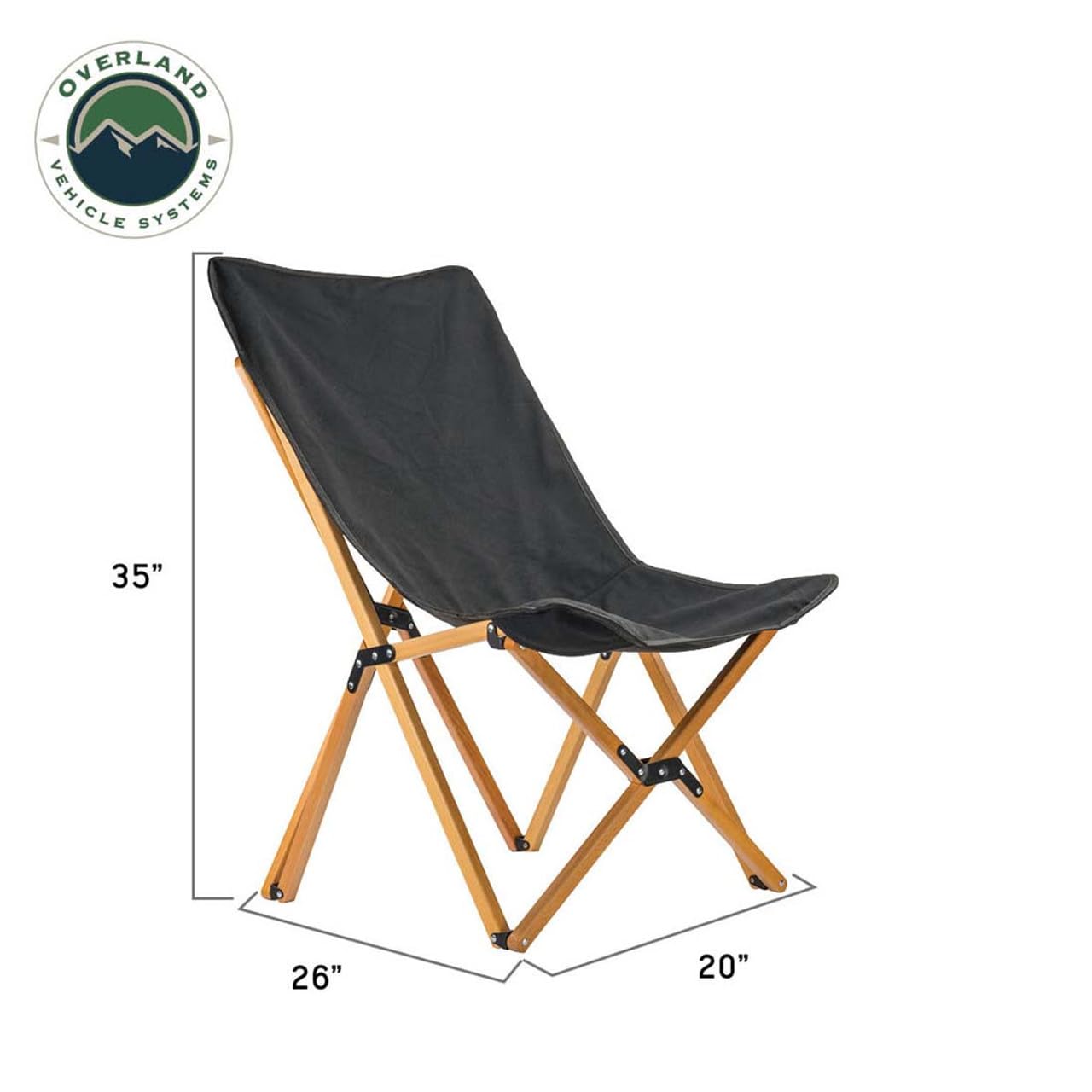 Amazon.com: Overland Vehicle Systems Kick It Camp Chair - Black
