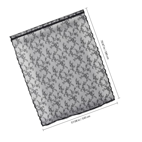 Cortinas de encaje negro para evitar reflejos solares y proteger muebles con BETOOKY 3