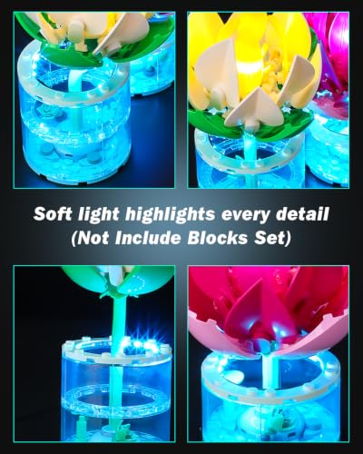 Image of LED Lighting Set Compatible with Lego Water Lilies 11511 Set, DIY Light Up Kit for 11511 Building Blocks Model (Building Sets Not Included)
