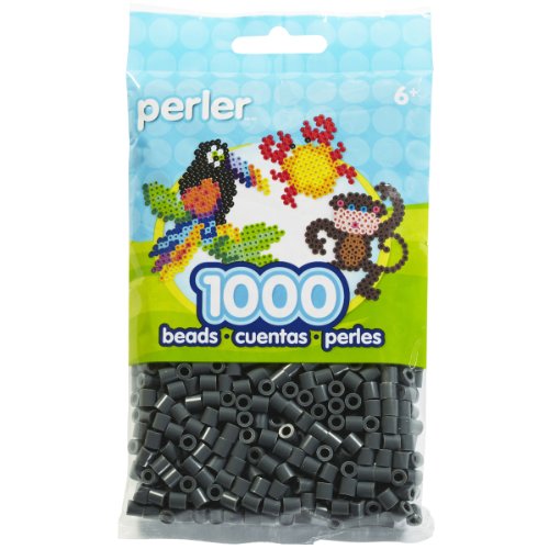 Perler Beads Fuse Beads for Crafts, 1000pcs, Dark Gray