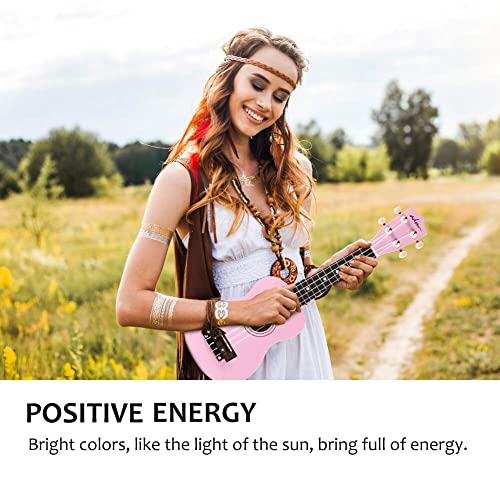 image for ADM Ukulele for Beginners Hawaiian Wood Ukelele Kit for Kids Adult Stu