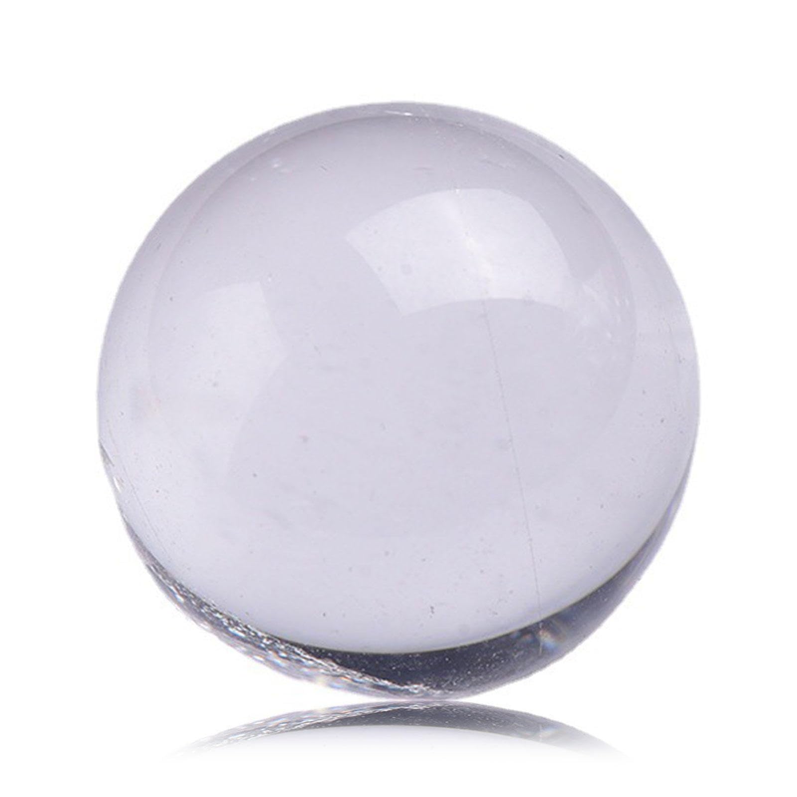 AUOQKQUT White Crystal Ball Stone Crystal Ball Seven Star Array Office Home Decoration Crafts,Dia.2.4"