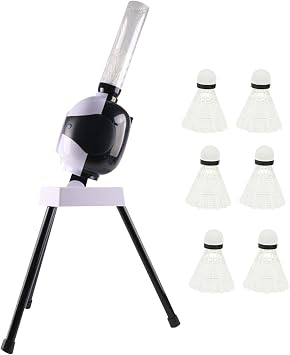 Automatic Badminton Serve Machine Badminton Launcher Robot Electric Professional Sports Game Badminton Ball Tosser for Kids Beginners Adults