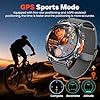 Orologio Smartwatch Uomo GPS Orologi: 1.7" AMOLED Intelligenti Watch con GPT Effettua Risposta Chiamate 107 Modalità Sportive Sonno Pressione Sanguigna Frequenza Cardiaca Compatibile iOS e Android