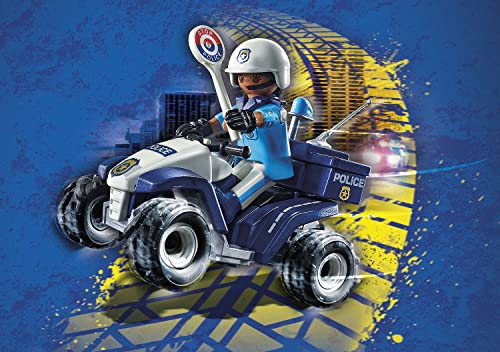 Policier Et Quad City Action 71092 Playmobil La Boîte - vue 3