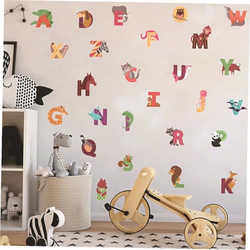 26 pegatinas educativas de animales y letras decorativas miniatura 4