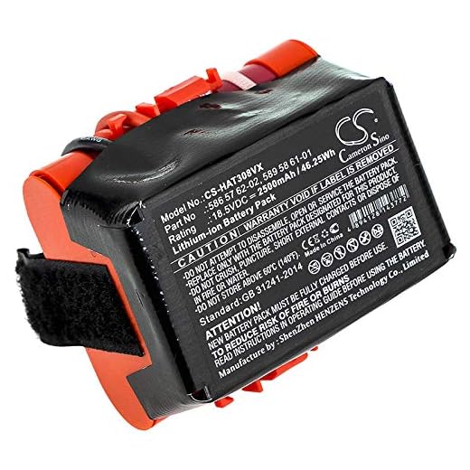 CS-HAT308VX Baterie 2500mAh compatibel met [HUSQVARNA] Automower 105, Automower 305, Automower 308, [GARDENA] McCulloch Rob R600, R40, R50, R70, R80, Rob R1000 vervangt 586 57 62-02, 589 58 61-01
