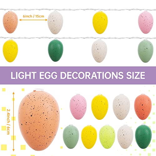 Njn 2Pack 7.5Ft 10Led Easter Eggs String Lights Battery Operated Fairy String Lights For Easter Decor Party Home Indoor Outdoor Garden Decorations (Color A) #TOP2
