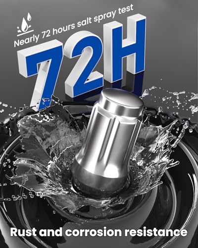 image for GAsupply 12x1.5 Lug Nuts Spline, Closed End Chrome Acorn Tuner Lug Nut