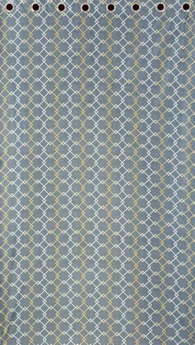 Image of Check Designer Curtains | Parde for Window| Drawing Room Living Room Curtain Panel 4X5 Feet Long Curtain Set of 2 Pcs, Sky Blue