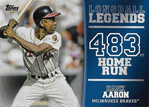 2018 Topps Longball Legends #LL-41 Hank Aaron Milwaukee Braves MLB Baseball Card