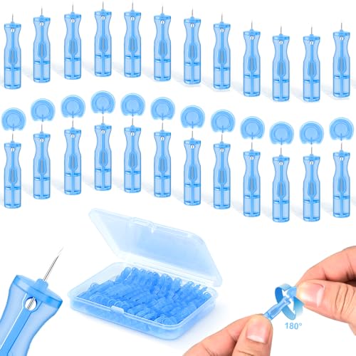 DTTIYXI Pimple Needle 50PCS Sterile Acne Needle Kit & Pimple Popper Needles for Blemish & Blackhead Removal Disposable Extraction Tools for Clear Skin (Home & Salon Use)