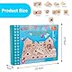 Fouvin Bausteine Holz Stapelspielzeug, 50pcs Regenbogen Holzspielzeug, Sensorik Bausteine Stapelblock Stapelspielzeug für Kinder Ab 3 Jahren (50)