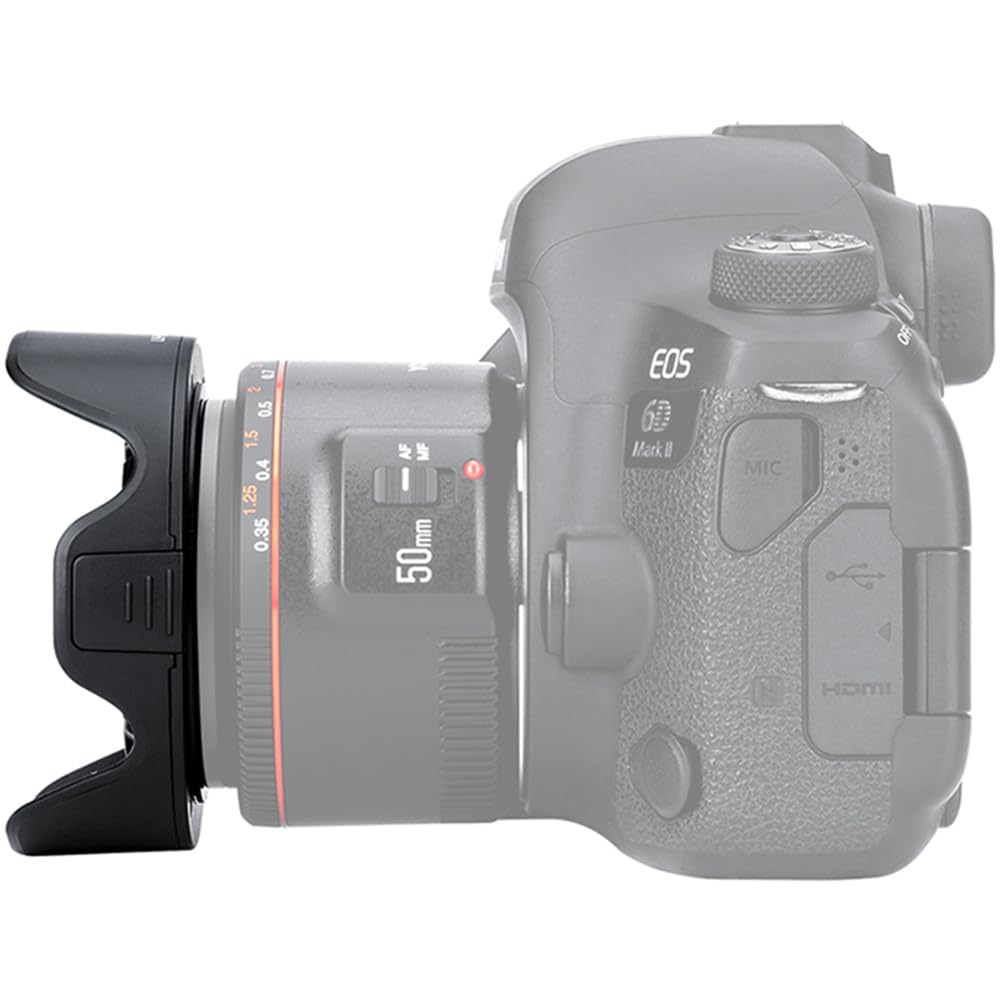 Amazon | 【可逆式 Yongnuo YN50mm f/1.8 II レンズフード】JJC