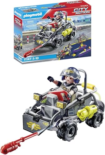 PLAYMOBIL City Action 71147 SWAT-Multi-Terrain-Quad, verwandelbares SEK...