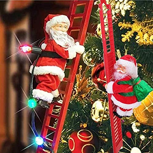 Santa climbing ladder christmas decoration Clearance
