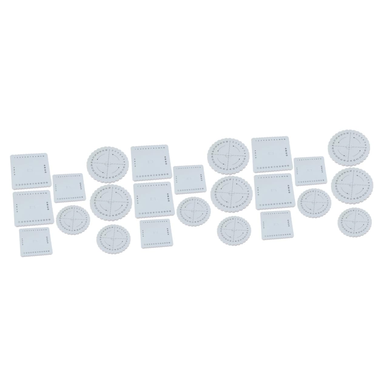 24piezas Discos De Redondos y Para Pulseras y Accesorios Diy Herramientas De Trenzado Para Manualidades Para Collares Cinturones