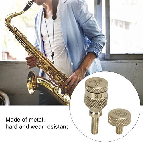 Parafuso Saxofone, 2 peças 4 mm Saxofone Metal Parafuso Curvo Sax Pescoço Parafusos de Aperto Instru