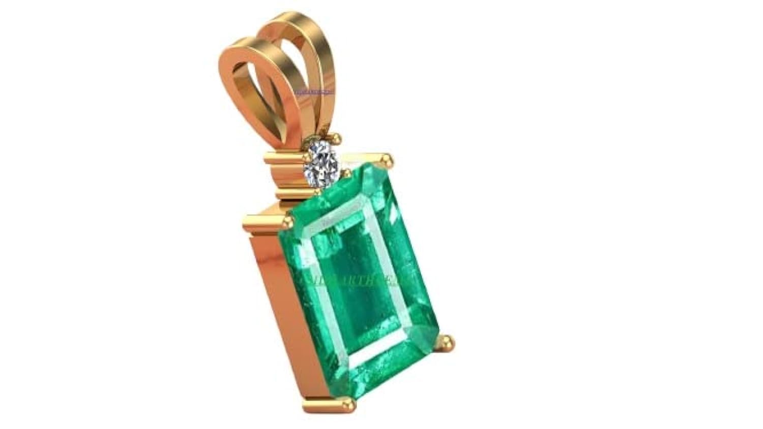8.25 Ratti 7.25 Carat Certified Green Natural Emerald Loose Gemstone Panna Pendant Locket for Men and Women-image-45