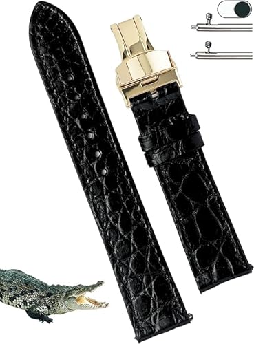 18 19 20 22 24mm本革クロコダイル 腕時計ベルト ワニ革　人気商品 Amazon | [vietnamcreations] 20mm グリーン クロコダイル腕時計ベルト