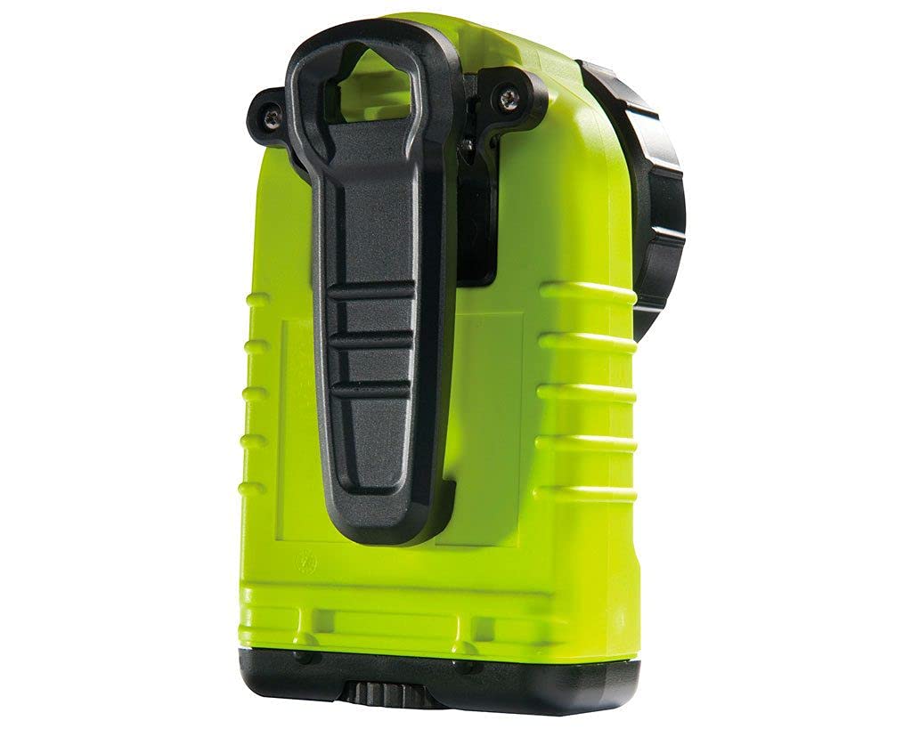PELI 3765Z0 Linterna LED Recargable de Angulo Recto y con Certificado de Seguridad ATEX Zona 0, Safety Approved, Resistente al Agua IPX4, 194 Lúmenes, Amarillo