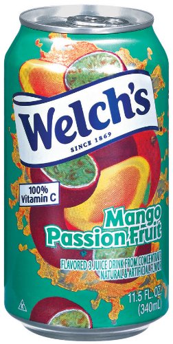 Welch's Mango/Passion Fruit Drink, 11.5 oz - Pk of 24
