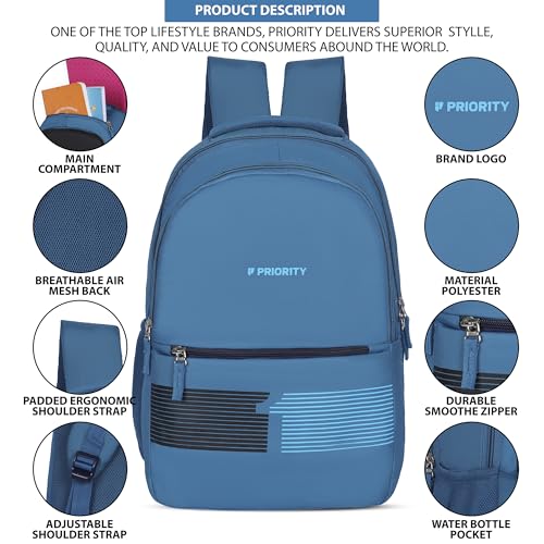 Image of Priority 31 L Tork 002 College Backpack For Boys & Girls| Office Backpack For Men & Women| Casual Backpack For Unisex