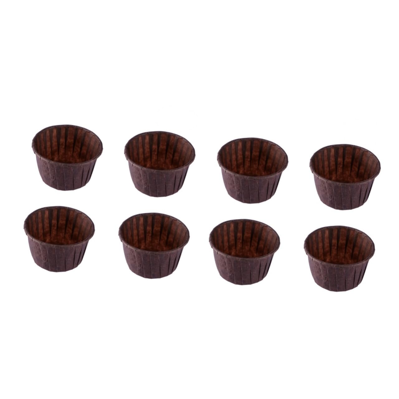 LIFKOME 200piezas Papel Para Muffins Antigrasa Moldes Para Hornear y Magdalenas Revestimientos De Pastelería Para Eventos y Fiestas Chocolate