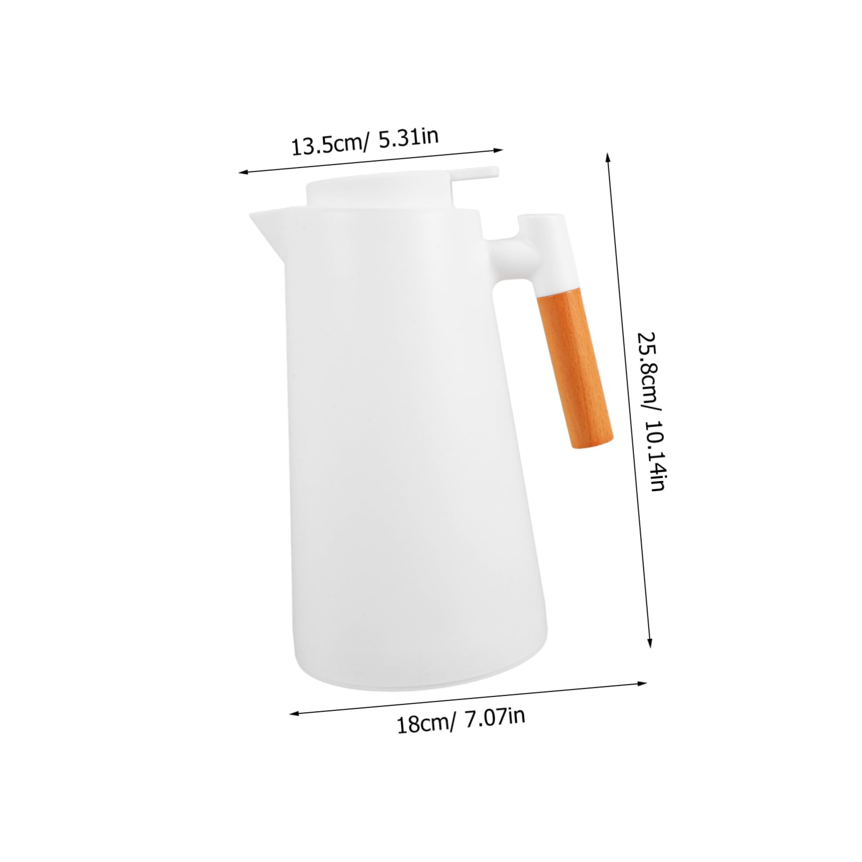 Cabilock Vacuum Insulated Thermal Jug with Lid Portable Coffee Carafe for Hot Cold Drinks Safe Materials for Camping Travel and Daily Use Lightweight Pitcher with Handle