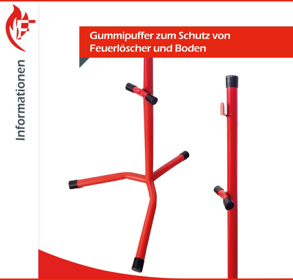 6L Schaumlöscher 27A | 183B mit Feuerlöscher Ständer mit Prüfnachweis und Manometer