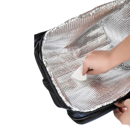 Bolsa Térmica Marmita Lancheira Fitness Trabalho Multuso (PRETO)