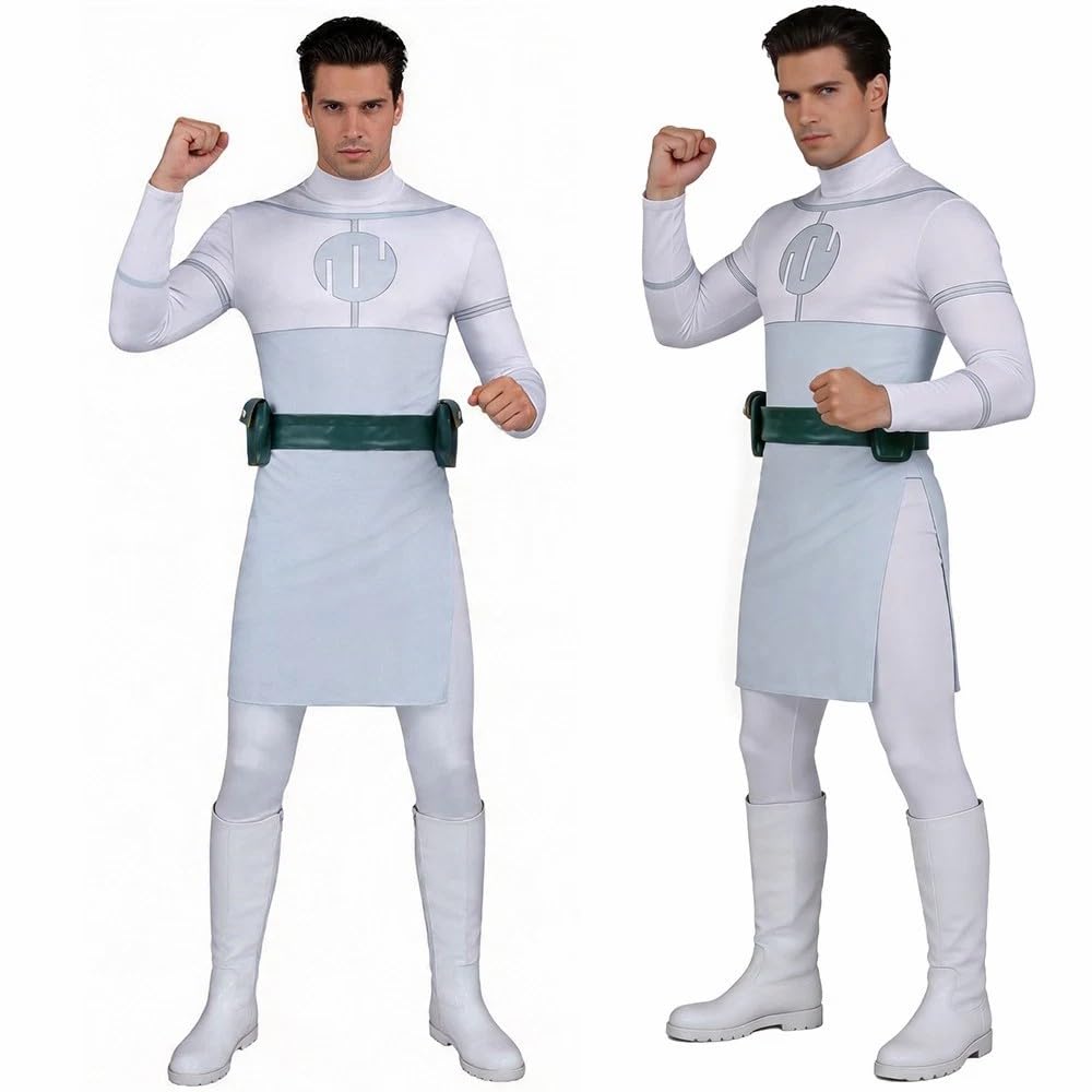 NEW-YIJUNSHUN Invincible Cosplay Mark Grayson Costume Mark Grayson Invincible Cosplay Costume Invincible Jumpsuit Pants Viltrum Empire Costume for Adult Halloween Outfits, XL