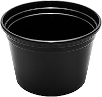 Vista 59 de Karat [24oz - 240 ct] Contenedores redondos moldeados por inyección de PP transparentes con tapas