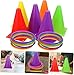 Carnival Games Set 3-in-1 with Cones, Bean Bags, Ring Toss, Storage Bag,Cones Toss Ring Indoor Outdoor Party Games