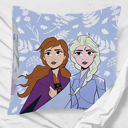 Miniatura 6 de Jay Franco Disney - Juego De 2 Fundas De Almohada 80 X 80 Cm, 100 Algodón , Diseño De Frozen