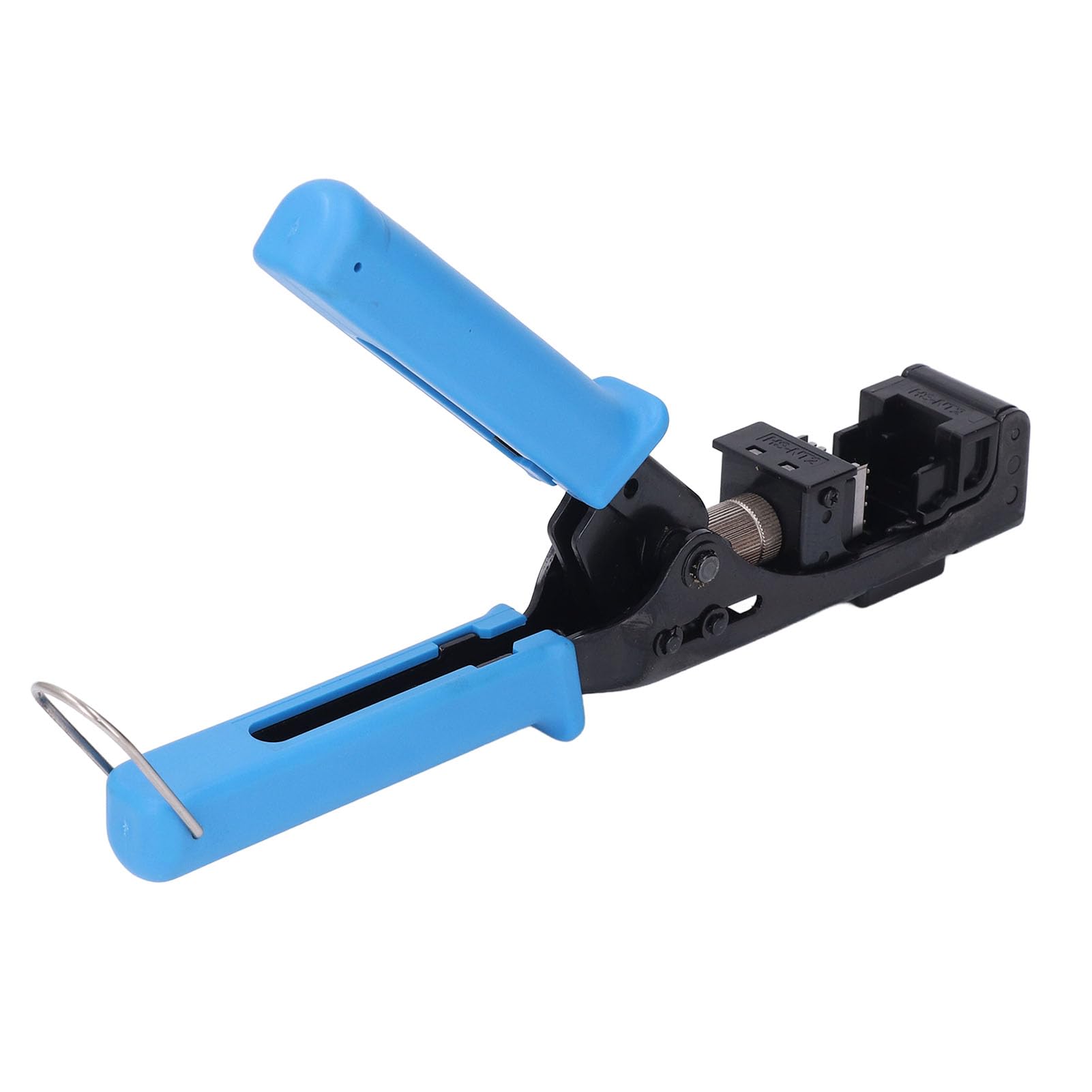 Crimpatrice RJ45 Base Regolabile e Modulo di profondità di Taglio Rotella di Regolazione Facile da Usare Maniglia Ergonomica Comoda Crimpatura Jack UTP Cat5e Cat6A Cat6