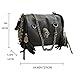FiveloveTwo Personality Skull Women Top Handle Shoulder Bag Satchel Tote Purse Fashion Vintage Middle Bag Black…