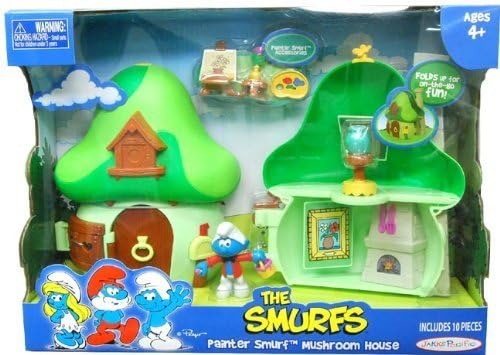 Smurf with Mushroom House