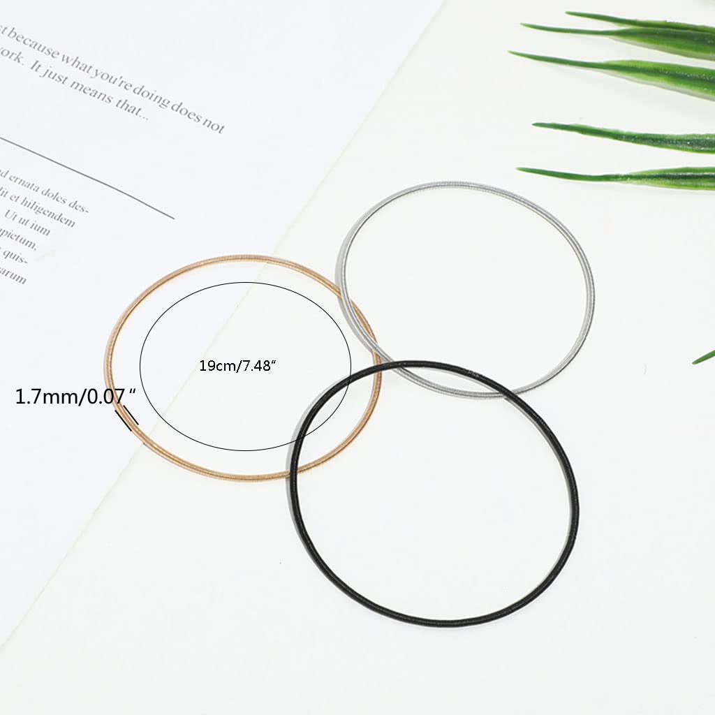 JAGTRADE Bracelet Wire Diameter 1.7mm Spring-Coated Gold Wire Bracelet Can Be Tightened Screw for Head Can Open The Steel Wire Spring BRAC