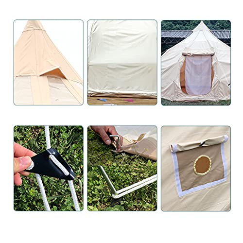 Carpa de Lona Bell Tent 5M Beige para Camping miniatura 7