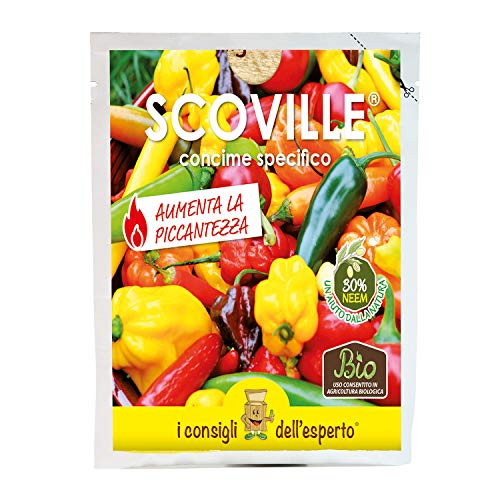I Consigli dell'Esperto - Scoville Concime Organominerale per Peperoncini - Aumenta Capsaicina e...
