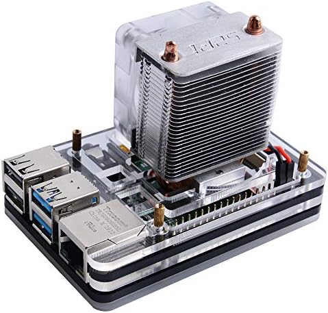 GeeekPi Raspberry Pi 4 Case with ICE Tower Cooler CPU Cooling Fan,Raspberry Pi 4 Case with Fan Raspberry Pi Heatsink Raspberry Pi Fan Raspberry Pi Case for Raspberry Pi 4 Model B