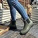 planone All-Day Comfort Short Rain Boots for Women Supportive Arch Support Chelsea Boots Fashion Waterproof Ankle Non-Slip Rubber Shoes with Removable Cushioned Insole